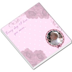 Pink Roses Small Memo Pad