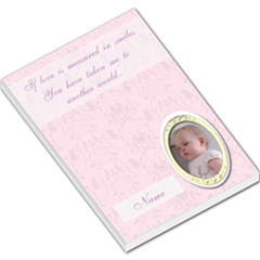Lilac classic toile Love memo pad - Large Memo Pads