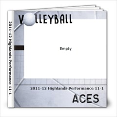 Volleyball book - 8x8 Photo Book (20 pages)