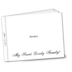 A Sweet Lovely Family 2011 - 7x5 Deluxe Photo Book (20 pages)