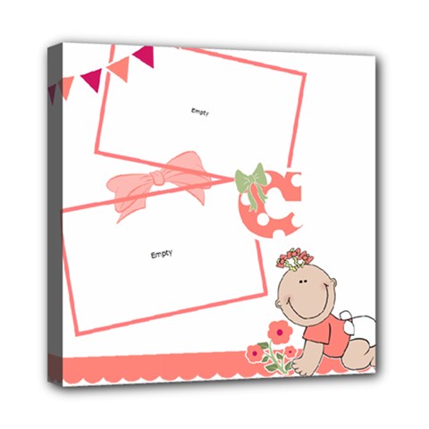 Baby Wall Art Canvas - Mini Canvas 8  x 8  (Stretched)