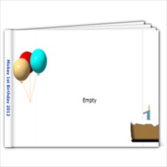 Mickey 1st bday - 9x7 Photo Book (20 pages)