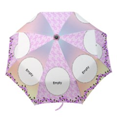 Pastel Breast Cancer Umbrella - Folding Umbrella