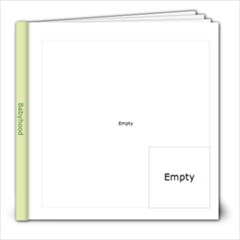 Monogram -- Baby Book Sample -- Blue Green - 8x8 Photo Book (20 pages)