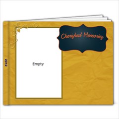 gold and navy - 9x7 Photo Book (20 pages)