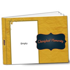 gold and navy - 9x7 Deluxe Photo Book (20 pages)