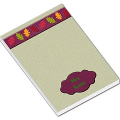 fall notepad - Large Memo Pads