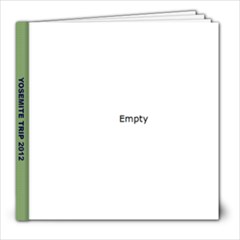 YOSEMITE 2012 THEME - 8x8 Photo Book (20 pages)