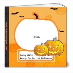 Rocky Gets Ready for His First Halloween - 8x8 Photo Book (20 pages)