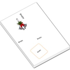 Christmas Bells Large Memo Pad - Large Memo Pads Christmas Bells Large Memo Pad - Large Memo Pads