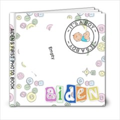 Aiden New Born Book - 6x6 Photo Book (20 pages)