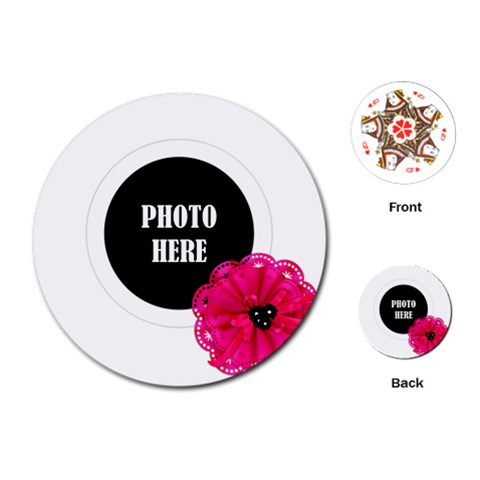 Color Splash Round Playing Cards 1 By Lisa Minor Front