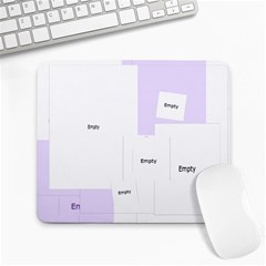 I Heart You Blue Large Mousepad