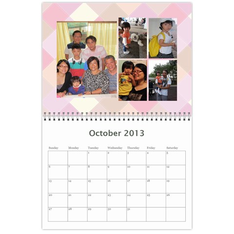 Wall Calender 2013 By Tsang Yi Ling Oct 2013