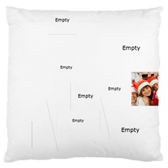 merry christmas, new year, happy, family, kids - Large Cushion Case (Two Sides) merry christmas, new year, happy, family, kids - Large Cushion Case (Two Sides)