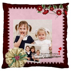 love, kids, memory, happy, fun - Large Cushion Case (Two Sides) love, kids, memory, happy, fun - Large Cushion Case (Two Sides)