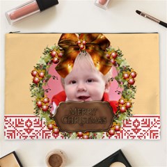 merry christmas, xmas, happy new year  - Cosmetic Bag (XXL)