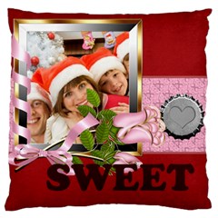 merry christmas, happy new year, xmas - Large Cushion Case (One Side) merry christmas, happy new year, xmas - Large Cushion Case (One Side)