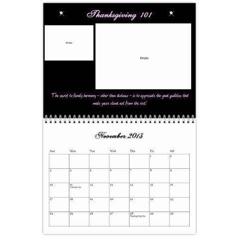 Cocktail Calendar 2013 Nov 2013