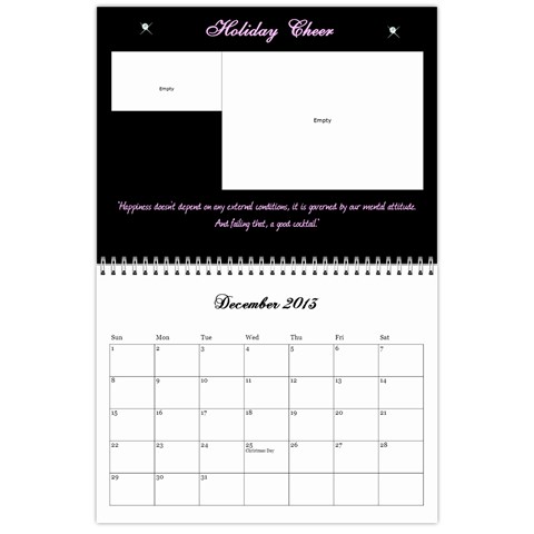 Cocktail Calendar 2013 Dec 2013