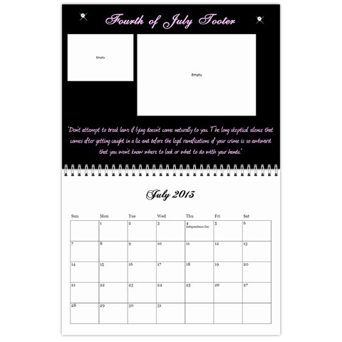 Cocktail Calendar 2013 Jul 2013