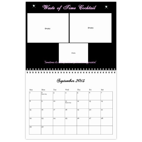 Cocktail Calendar 2013 Sep 2013