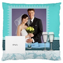 wedding of blue - Large Cushion Case (Two Sides)