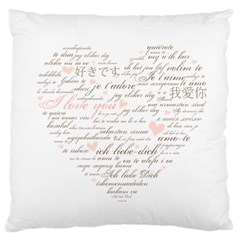 love - Large Cushion Case (Two Sides)