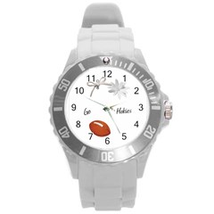 Large Sports Watch_VA Tech - Round Plastic Sport Watch (L)