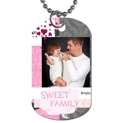 family - Dog Tag (One Side)