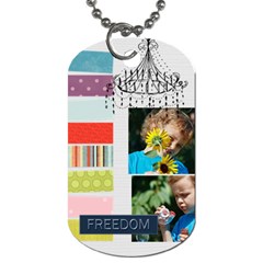 kids, fun, child, play, happy - Dog Tag (Two Sides) kids, fun, child, play, happy - Dog Tag (Two Sides)