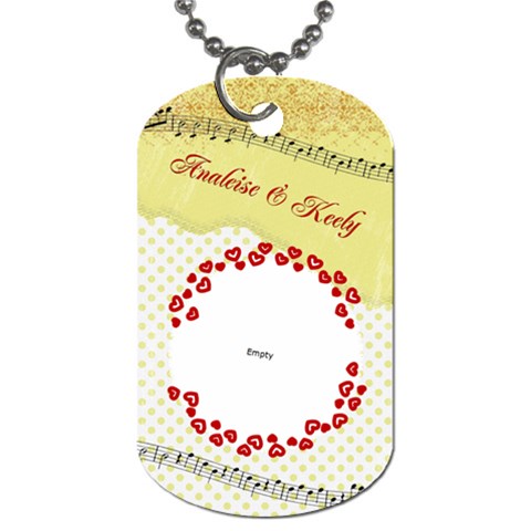 The Field Larks Dog Tag (2 Sides) By Pat Kirby Back