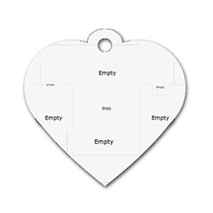 mothers love, mon, happy, family, heart,flower - Dog Tag Heart (One Side) mothers love, mon, happy, family, heart,flower - Dog Tag Heart (One Side)