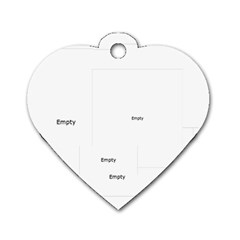 mothers love, mon, happy, family, heart,flower - Dog Tag Heart (One Side) mothers love, mon, happy, family, heart,flower - Dog Tag Heart (One Side)