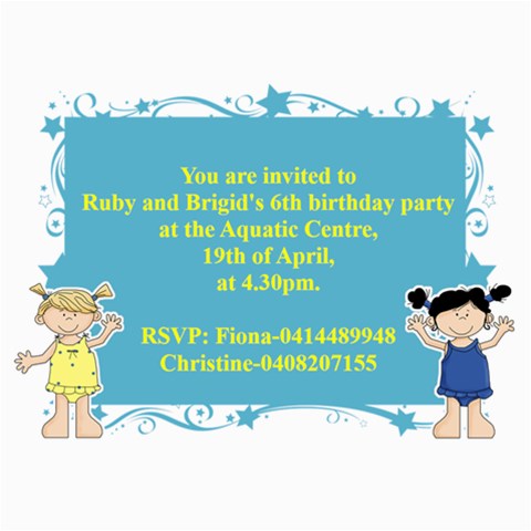 Invite1 By Christine Connors 7 x5  Photo Card - 4