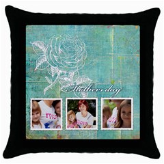 mothers day - Throw Pillow Case (Black) mothers day - Throw Pillow Case (Black)