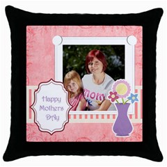 mothers day - Throw Pillow Case (Black) mothers day - Throw Pillow Case (Black)