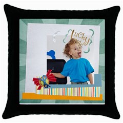 easter, spring, kids - Throw Pillow Case (Black) easter, spring, kids - Throw Pillow Case (Black)