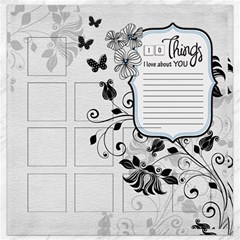 10 Things I love about YOU - Canvas 12  x 12 