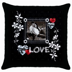 LOVE Throw Pillow Case (5 styles) - Throw Pillow Case (Black) LOVE Throw Pillow Case (5 styles) - Throw Pillow Case (Black)