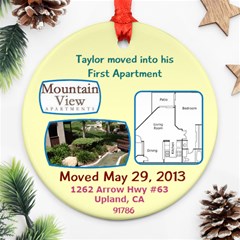 taylors apt - Ornament (Round)