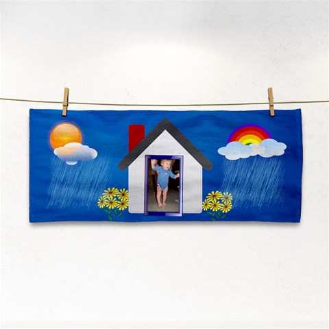 Rainbows And Showers Towel 2 By Joy Johns Front