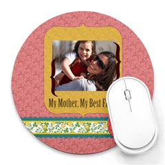 mothers day - Collage Round Mousepad