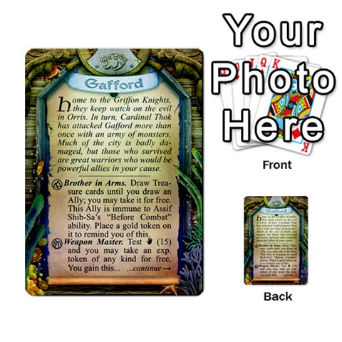 Cities Of Adventure: Reference Cards By Fantastic Diversions / Ofgi Back 20