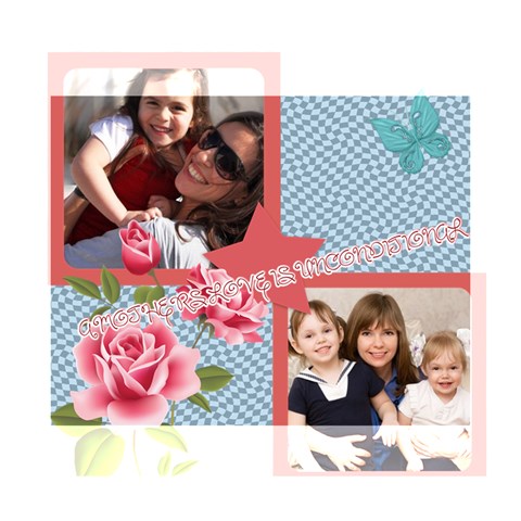 Mothers Day By Mom 14  x 11  x 1.5  Stretched Canvas