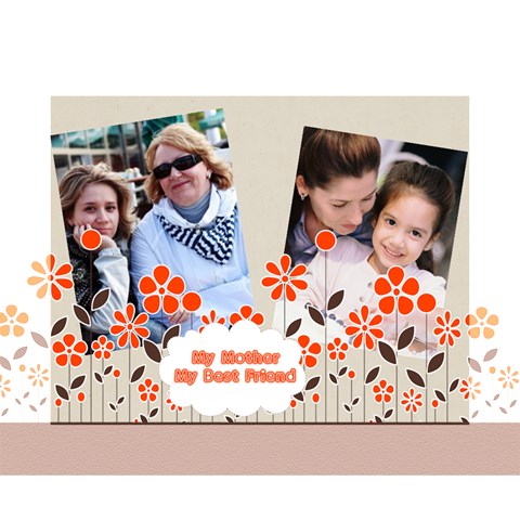 Mothers Day By Mom 14  x 11  x 1.5  Stretched Canvas