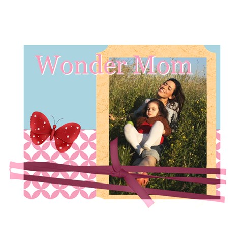 Mothers Day By Mom 14  x 11  x 1.5  Stretched Canvas
