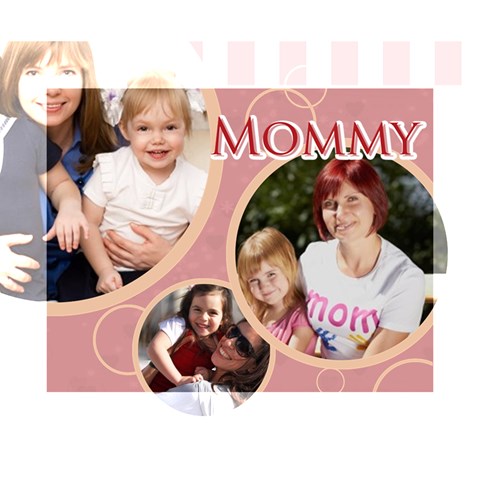 Mothers Day By Mom 14  x 11  x 1.5  Stretched Canvas