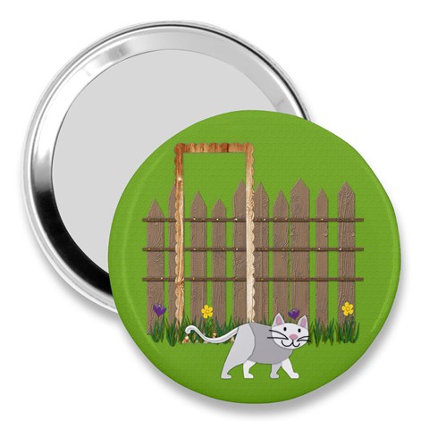 Cat Handbag Mirror By Zornitza Front