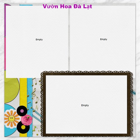 Vuon Hoa Da Lat By Duc Pham 15.2 x15.41  Canvas - 1